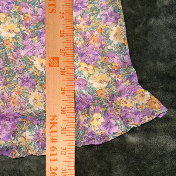 LUSH Mini Sundress Lilac Purple Women's Size Medium Coquette Floral Dress NWT - Picture 6 of 9